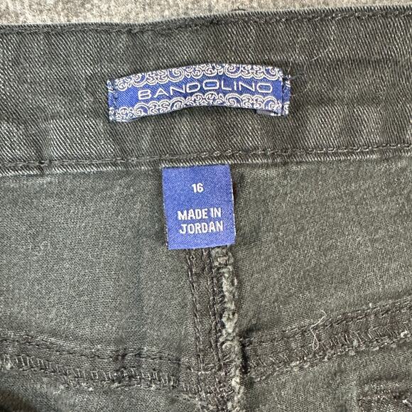 Bandolino Women's 16 Black Straight Leg Denim Jeans - Picture 5 of 10